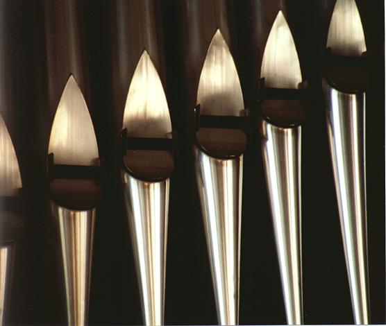 Detail des Orgelprospekts.