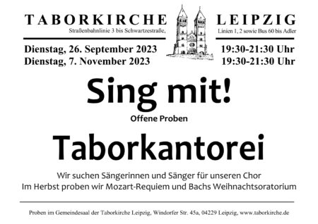 Offene Probe Taborkantorei