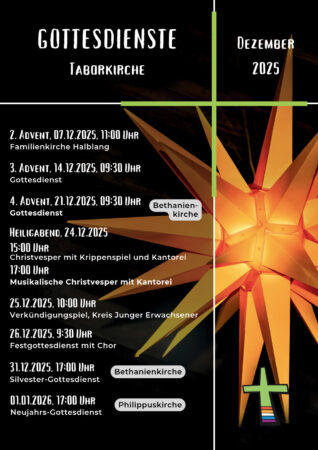Gottestdienste im Dezember